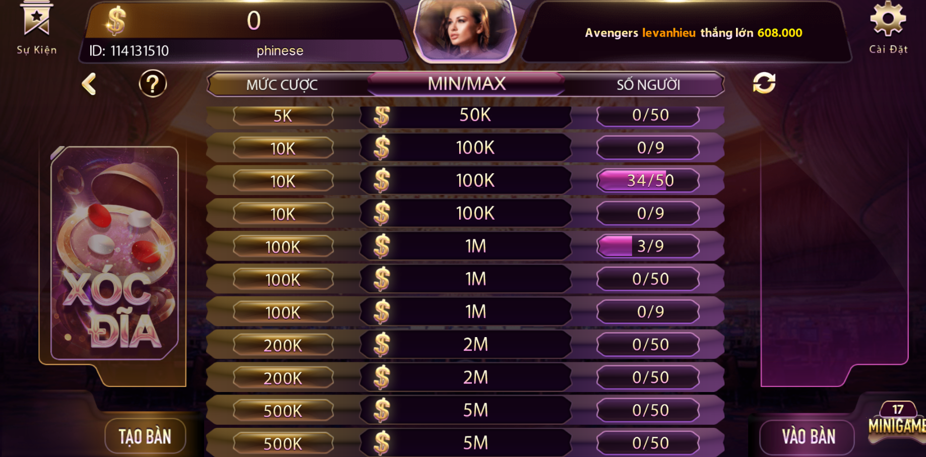 Hack Game Xóc Đĩa Online - Mẹo Chơi Hiệu Quả Nhất 2025