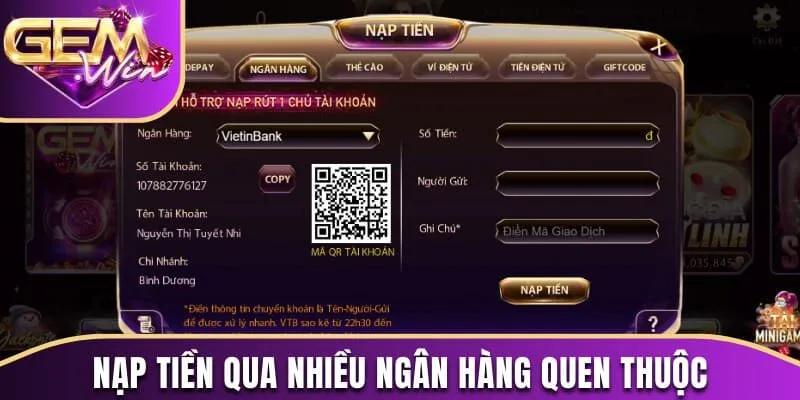 Cách Nạp Rút Tiền Tại Cổng Game Gemwin Chi Tiết Nhất